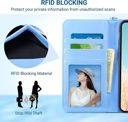 ULAK Compatible with iPhone 11 Pro Max Wallet Case for Women Girls, PU Leather Folio Flip Cover with Card Holder Kickstand, Protective Folio Purse Case (Navy Blue) in Saudi Arabia