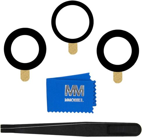 استبدال عدسة زجاجية للكاميرا الخلفية الخلفية من MMOBIEL متوافق مع iPhone 13 Pro / 13 Pro Max 2021 بما في ذلك. لاصق مزدوج الجوانب وملقط وقماش in Saudi Arabia