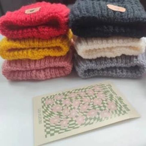 Kitroc Plus. Baby Woolen Hat, Cute Bear Ear Protection Hat, Children's Winter Thickened Warm Knitted Hat Boys and Girls in Saudi Arabia