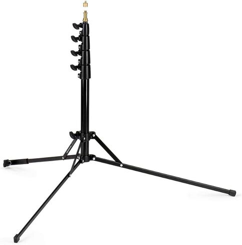 Manfrotto Nano Plus 3-Section Light Stand with 5/8" Spigot, 8.8 lb Capacity, Extends to 6.5' Black in Saudi Arabia