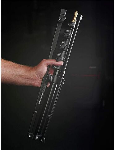 Manfrotto Nano Plus 3-Section Light Stand with 5/8" Spigot, 8.8 lb Capacity, Extends to 6.5' Black in Saudi Arabia
