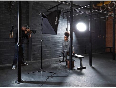 Manfrotto Nano Plus 3-Section Light Stand with 5/8" Spigot, 8.8 lb Capacity, Extends to 6.5' Black in Saudi Arabia