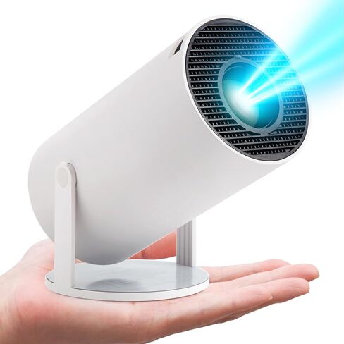 Mini Projector,Smart Projector,4K Projector with Wifi 6 and Bluetooth 5,Portable Projector with Android 11, Automatic Keystone Correction,180 Degree,130 Inch Display in Saudi Arabia