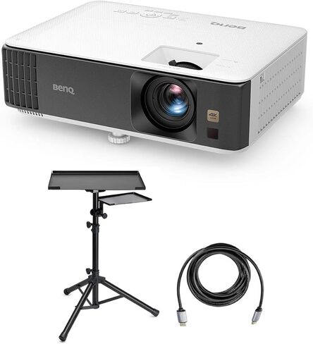 BenQ TK700 4K HDR 16ms Low Input Lag Gaming DLP Projector Bundle with Laptop Stand and Accessory Tray, HDMI 2.0 Cable in Saudi Arabia