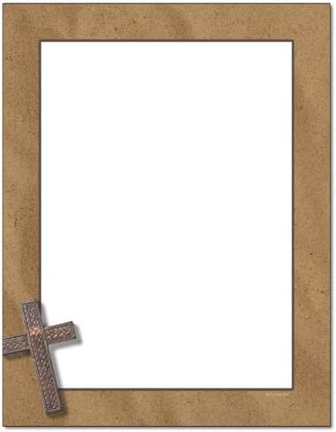 Draped Cross Letterhead Letterhead Laser & Inkjet Printer Paper (100 Pack) in Kuwait