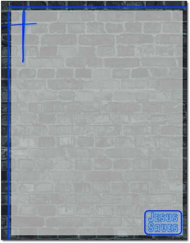 Draped Cross Letterhead Letterhead Laser & Inkjet Printer Paper (100 Pack) in Kuwait