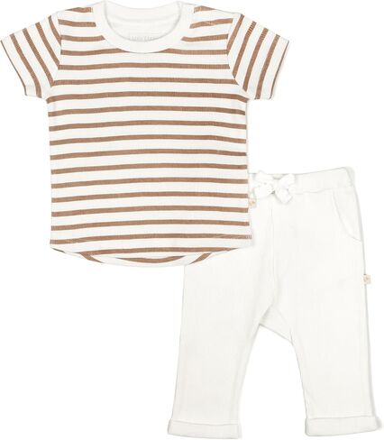 MakeMake Organics GOTS Certified Organic Cotton Infant Toddler Tee and Pant Sets Outfit in Saudi Arabia