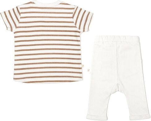 MakeMake Organics GOTS Certified Organic Cotton Infant Toddler Tee and Pant Sets Outfit in Saudi Arabia