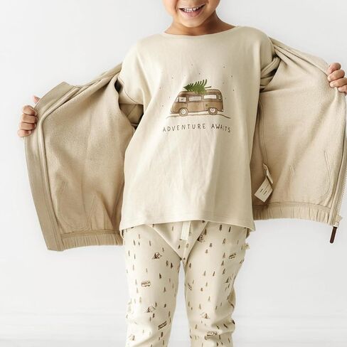 MakeMake Organics GOTS Certified Organic Cotton Infant Toddler Tee and Pant Sets Outfit in Saudi Arabia
