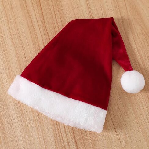 زي عيد الميلاد الأول للفتيات حديثي الولادة بأكمام طويلة وقبعة عيد الميلاد وقبعة الجرس in Kuwait