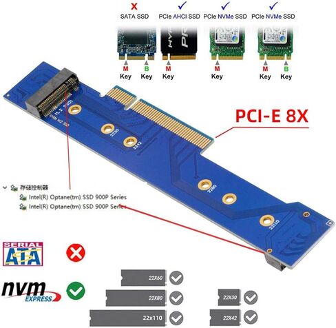 محول ChenYang M.2 NVME إلى PCIe 3.0/4.0 X8 ثنائي NVME/AHCI SSD إلى محول بطاقة توسيع PCI Express Gen4 in Saudi Arabia