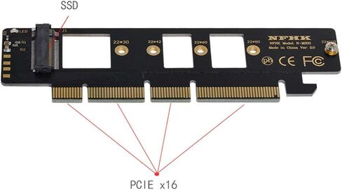 محول ChenYang M.2 NVME إلى PCIe 3.0/4.0 X8 ثنائي NVME/AHCI SSD إلى محول بطاقة توسيع PCI Express Gen4 in Saudi Arabia