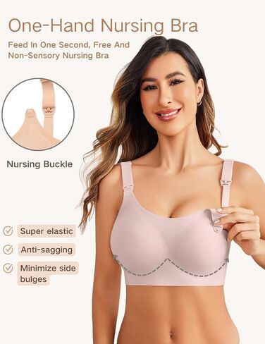 Avidlove حمالات الصدر للرضاعة الطبيعية راحة فائقة رفع الملابس الداخلية اللاسلكية سلس الملابس الداخلية الأمومة للحمل in Saudi Arabia