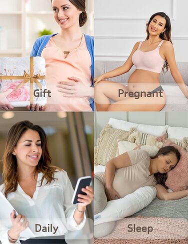 Avidlove حمالات الصدر للرضاعة الطبيعية راحة فائقة رفع الملابس الداخلية اللاسلكية سلس الملابس الداخلية الأمومة للحمل in Saudi Arabia