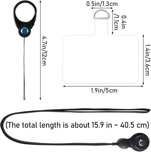 2 In 1 Phone Lanyards, Phone Lanyards and Finger Lanyards, Removable Phone Lanyards, Multifuctional Phone Lanyards with 1 Phone Phone Tether Tab Suit for Most Smartphones in Kuwait