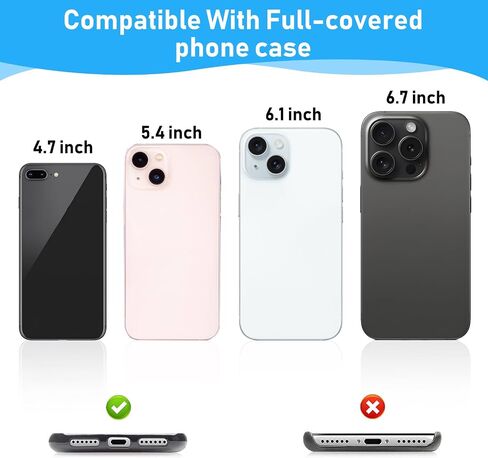 15Pcs Universal Phone Tether Tab without Adhesive, Phone Lanyard Pads with Metal Ring, Transparent Plastic Cell Phone Tether Tab, Cell Phone Lanyard Accessory Patch in Saudi Arabia