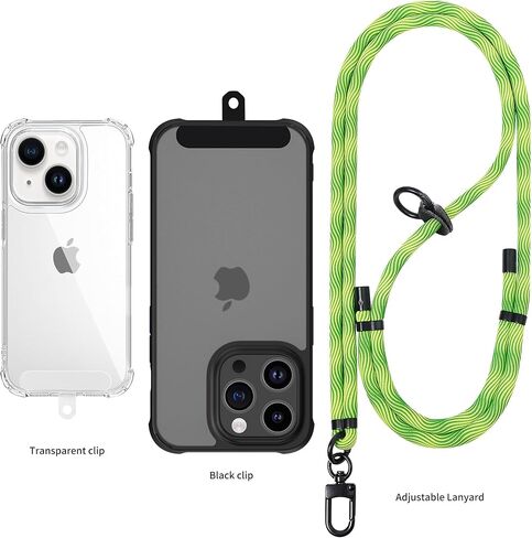 Cell Phone Lanyard Universally，Adjustable Woven Cell Phone Lanyard Crossbody Neck Strap with 2pcs Phone Patch Compatible with Most Smartphones（Beige） in Saudi Arabia