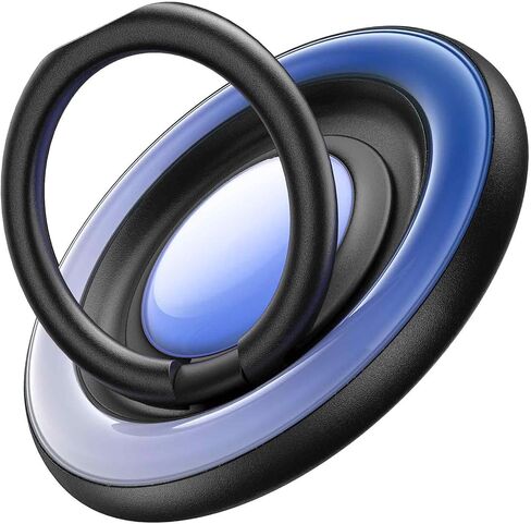 TORRAS 360 درجة فيدجيت سبينر حامل حلقي للهاتف المغناطيسي، مناسب لملحقات PopSocket MagSafe القابلة للإزالة لهاتف iPhone 16،15،14، 13، 12 Pro/Max، Samsung Galaxy، Google، Ostand SpinRing، أسود in Kuwait