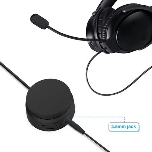 مقبض التحكم في مستوى الصوت USB للتحكم في مستوى الصوت للكمبيوتر الشخصي متوافق مع Windows10/8/7/Vista/XP/Mac/Android/IOS، وحدة تحكم عن بعد بحجم سماعة الرأس 3.5 مم in Kuwait