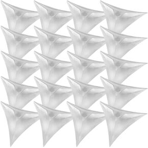 HOMSFOU 200pcs Stair Inside Corner Clear Dust Guards Decorative Triangle Drawer Furniture Corner for Drawer Cabinet Wardrobe