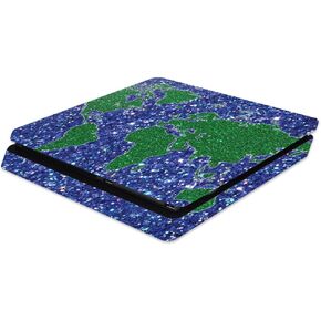 MightySkins Skin Compatible with Sony Playstation 4 Slim PS4 – Bling World | Protective, Durable, and Unique Vinyl Decal wrap Cover | Easy to Apply, Remove, and Change Styles | Made in The USA