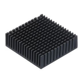 MECCANIXITY 1Pcs 50x50x15mm Heatsink Aluminum Radiator Heat Sink Cooling with Thermal Blue Sticker for Chip CPU, Power Transistor, FET, IC, Power Amplifier,Black