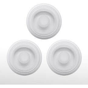 Replacement 3 Piece Silicone Membrane/Diaphragm Compatible with Elvie Stride Wearable Breast Pump, Pump Seal, Accessories Made by Durceler, Not Original Elvie Stride Pump Parts