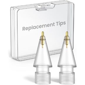 Delidigi Metal Body iPencil Tips for Apple Pencil Pro, Apple Pencil 2nd Gen 1st Gen USB-C, Upgraded Wear-Resistant Pen Like Replacement Tips, Fine Point Precise Control Nibs for Apple Pencil