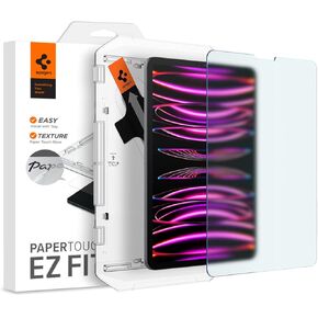 Spigen PaperTouch Tempered Glass Screen Protector [GlasTR EZ FIT Papertouch] designed for iPad Pro 12.9 inch M2 (2022) / iPad Pro 12.9 inch (2021/2020/2018)