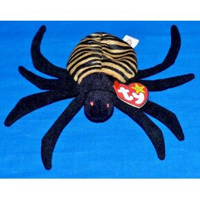 Ty SPINNER Black Spider Orange Halloween (5'') Beanie Baby 1997 Boys Girls 3+MWMT#by:funbears5660