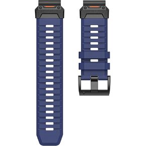 22mm/26mm Watch Band for Garmin (Fluorosilicone), Quick Fit 22 26 Watch Strap for Fenix 6, 7, Forerunner 965, epix Pro Gen 2, Fenix 7x Pro Sapphire Solar - Replacement for Garmin Watch Bands