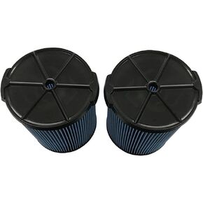 Replacement VF5000 Vacuum cleaner cartridge HEPA Filter fits for Rid gid VF5000 3-Layer Pleated Paper Fine Dust WET/DRY Vacuum Filter VF5000 (Blue) -2pack