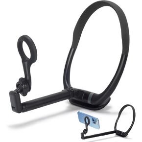 Neck Phone Holder for POV/Vlog, 2024 New Longer Phone Chest Mount Tripod for Selfie Video Recording, Hand Free Magnetic Mount with Anti-Shake Chest Strap Fit for Magsafe iPhone 15 14 13 12 Series