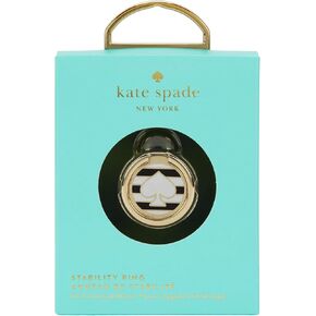 Kate Spade New York Universal Ring Stand - Black / White Stripes w/ Spade
