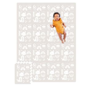 Premium Soft Foam Play Mat for Baby, 5.6 x 4 ft, Easy to Clean - The Perfect Modern Foam Playmat Fits Nicely with Your Kids Playroom Or Home Decor 0.5" Thickness (Terrazzo)