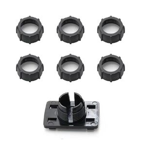 6 Pack Car Phone Mount Replacement Parts Tightening Nut for Replacement Car Mount Screw-On Ball-Joint Fixed Adapter Head Bracket Holder Ring for Camera DVR Camcorder Wireless Phone 17mm