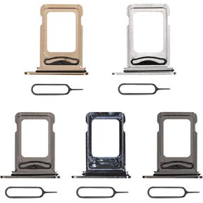 Dual 5 Color for iPhone 13 Pro Max SIM Card Tray Holder Replacement for iPhone 13 Pro Slot Silver Graphite Gold Sierra Blue Alpine Green with SIM Ejector A2641 A2643 A2644 A2645 A2484