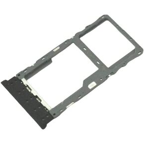 Dual SIM Double Card Tray Slot Holder Replacement Compatible with TCL REVVL 4 5007Z 5007W (Black)