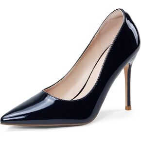 Elisabet Tang Women's High Heels Pumps Closed Pointed Toe Stiletto 4inch Heels Classic Office Special Dressy Wedding Pump Shoes