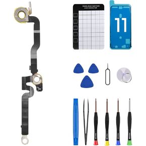 for iPhone 11 Bluetooth Signal Antenna Flex Cable Replacement for iPhone11 Wireless Bluetooth Antenna Flex Part with Screwdrivers Crowbar Suction Cup Fix Tool Repair A2111 A2223 A2221