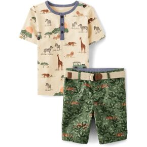 Gymboree Boys Shirt and Shorts, Matching Toddler Outfit