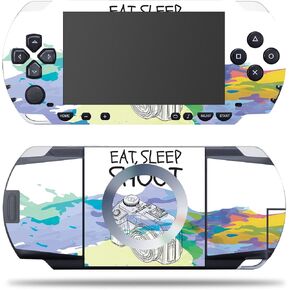 MightySkins Skin Compatible with Sony PSP – Eat Sleep Shoot | Protective, Durable, and Unique Vinyl Decal wrap Cover | Easy to Apply, Remove, and Change Styles | Made in The USA