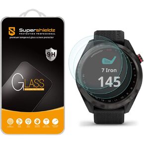 Supershieldz (3 Pack) Designed for Garmin Approach S42 Tempered Glass Screen Protector, Anti Scratch, Bubble Free