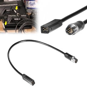 720074-12 AS EC QDE Ethernet Adapter Cable for Humminbird Fish Finders HELIX 7, HELIX 8, HELIX 9, HELIX 10, HELIX 12, and HELIX 15 Models, Networking Humminbird Fish Finders, Length 12 inches