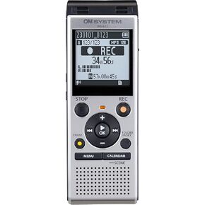 OM SYSTEM WS-882 Digital Voice Recorder with Stereo Microphones, 6 Recording Scenes, Direct USB, Voice Filter, Low-Cut Filter, 4 GB Memory, Voice Balancer, Intelligent Auto Mode, VCVA
