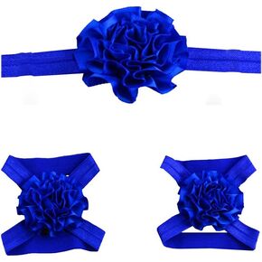 Cute Baby Elastic Headband and Foot Flower (22)