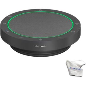 مكبر صوت بلوتوث Jabra Speak2 75 MS (Teams)، متوافق مع أجهزة الكمبيوتر الشخصية وأجهزة Mac والهواتف الذكية والكمبيوتر اللوحي - للمؤتمرات، والتعلم عن بعد، والعمل عن بعد، والمدرسة، والبث، وقماش GTW من الألياف الدقيقة