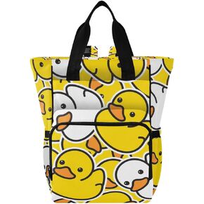 Ducks Birds Diaper Bag Backpack for Baby Boys Girls Multifunction Baby Essentials Travel Tote with Stroller Straps & Bottle Storage Maternity Travel Bag for Moms Dads Traveling Shopping Hiking