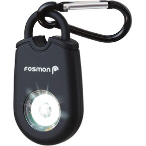 Fosmon Personal Alarm for Women, Self Defense Protection Keychain Safety Sound Siren 125DB with Strobe Light LED Flashlight Carabiner, SOS Emergency Security Alert Device for Kids Teenager Elderly Men