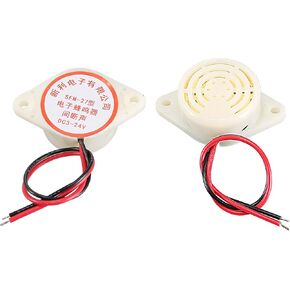 uxcell 2pcs HYT-3015B DC 3-24V 80dB Intermittent Sound Piezoelectric Buzzer